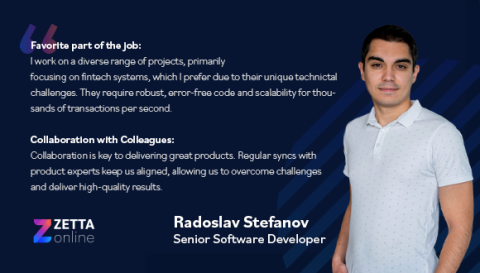 Introducing Radoslav Stefanov, Senior Software Developer